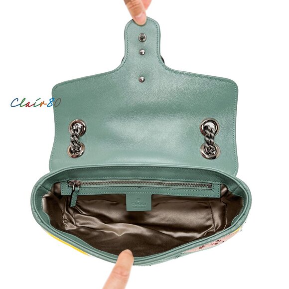 Gucci 443497 GG Marmont Sequin Shoulder Bag - Picture 7 of 12